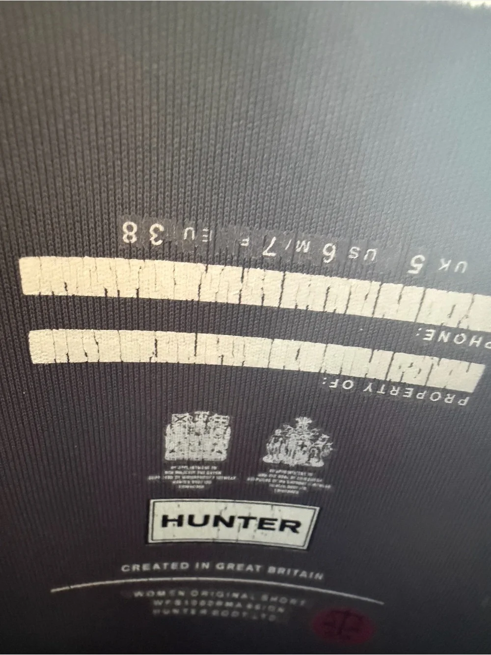 Hunter Grey Short Rain Boots
